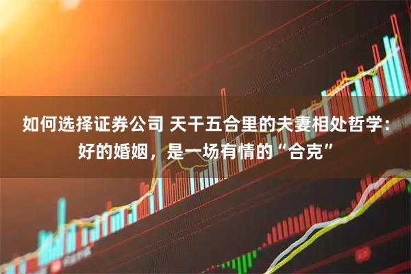 如何选择证券公司 天干五合里的夫妻相处哲学：好的婚姻，是一场有情的“合克”